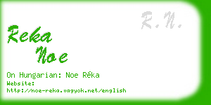 reka noe business card